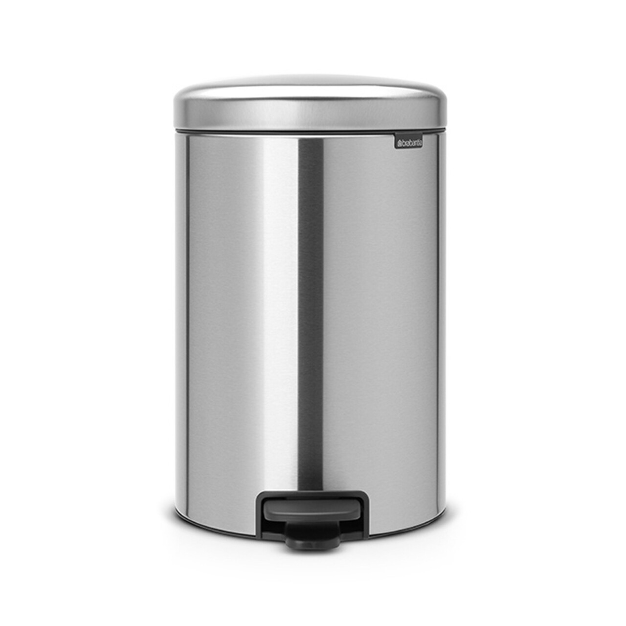 Cos de gunoi cu pedala, Brabantia, NewIcon Matt , 20 L, 38x29x46.7 cm, otel, argintiu - imagine 5